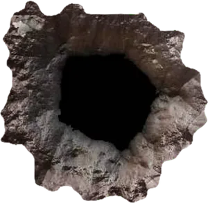 Rugged Terrain Hole Texture PNG
