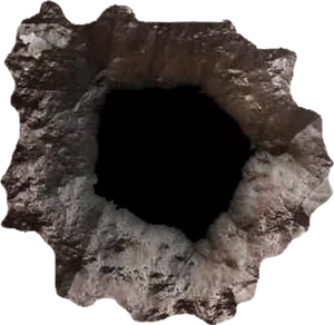 Rugged Terrain Hole Texture PNG image