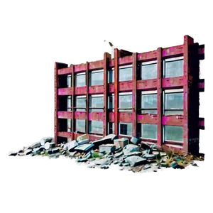 Ruined Building Debris Png 5 PNG image