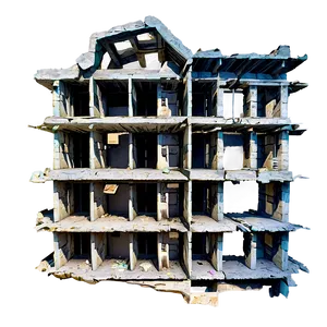 Ruined Building Debris Png 96 PNG image