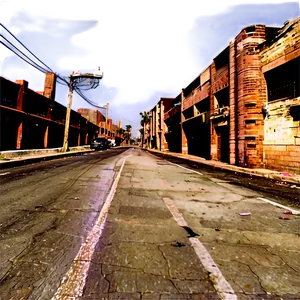 Ruined City Streets PNG 06262024 PNG