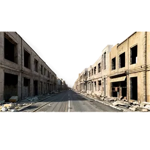 Ruined City Streets Png 24 PNG image