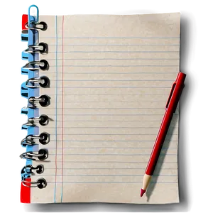 Ruled Paper Note Sheet Png 84 PNG image