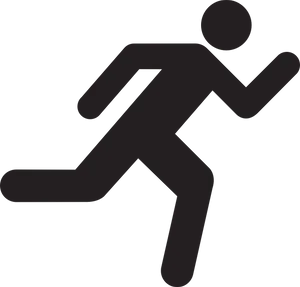 Running Man Icon Graphic PNG image