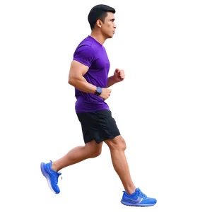 Running Man In Sport Shoes PNG Ljb PNG