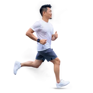 Running Man In Urban Setting PNG 06132024 PNG