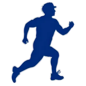 Running Man Silhouette Png 06132024 PNG image