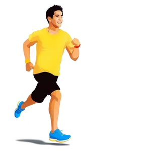 Running Man Vector Png 06132024 PNG image