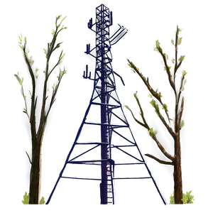 Rural Cell Tower Png 06212024 PNG image