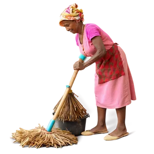 Rural Cleaning Lady PNG Gnn PNG