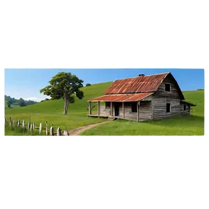 Rural Farmhouse Building PNG 88