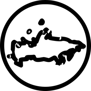 Russia Outline Map Circle Frame PNG image