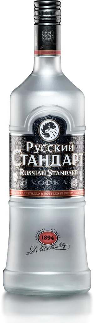Russian Standard Vodka Bottle PNG image