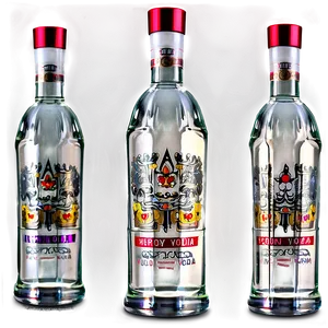 Russian Vodka Bottle Png 32 PNG image