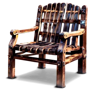 Rustic Armchair Illustration Png Amd PNG image