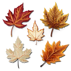 Rustic Autumn Leaves Png Hdq PNG image