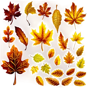 Rustic Autumn Leaves Png Pbr67 PNG image