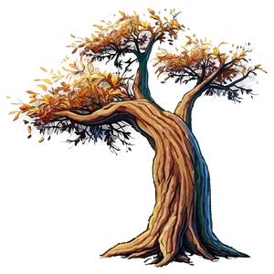 Rustic Autumn Tree PNG 28