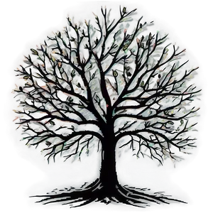Rustic Autumn Tree PNG Yka