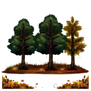 Rustic Autumn Trees Scene Png 87 PNG image