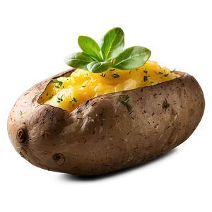 Rustic Baked Potato Png 06212024 PNG image