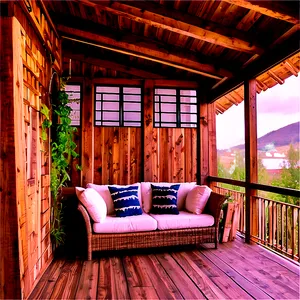 Rustic Balcony Ideas Png 57 PNG image