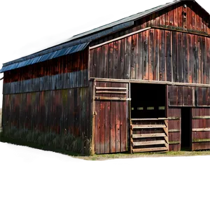 Rustic Barn Building PNG 05242024