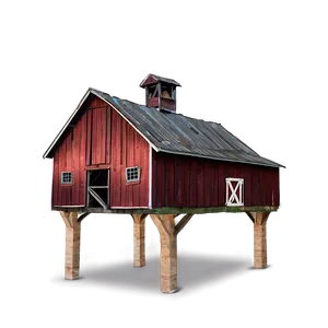 Rustic Barn Building PNG Mbs