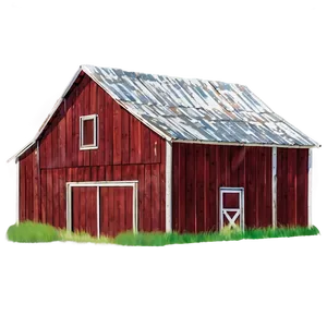 Rustic Barn Building PNG Mbw78