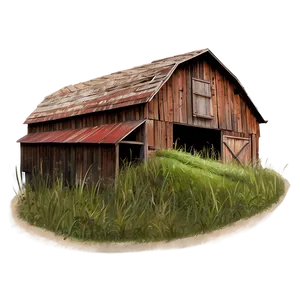 Rustic Barn Grass PNG 04292024
