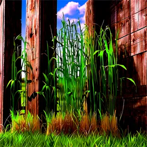 Rustic Barn Grass PNG Uxl71