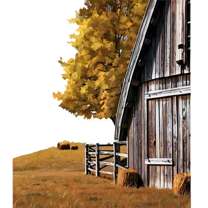 Rustic Barn In Autumn PNG 47 PNG