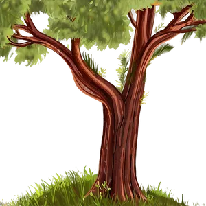 Rustic Barnyard Trees PNG 05042024