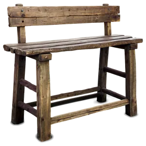 Rustic Bench PNG 96