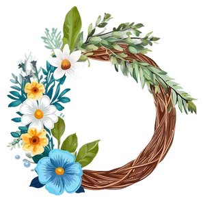 Rustic Boho Flowers Clipart Png 06272024 PNG image