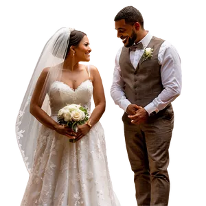 Rustic Bride And Groom PNG 06262024