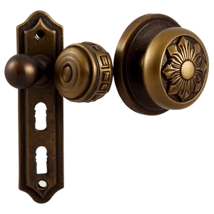 Rustic Bronze Door Knob PNG 96