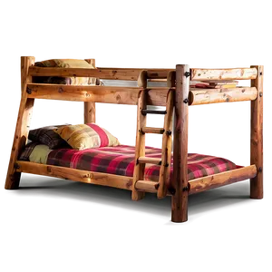 Rustic Bunk Bed PNG 06132024