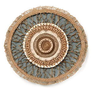 Rustic Burlap Doily PNG Dem29 PNG