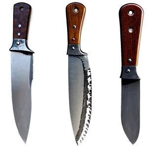 Rustic Butcher Knife Art Png Ilq PNG image