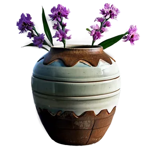 Rustic Ceramic Flower Vase PNG Qcq PNG