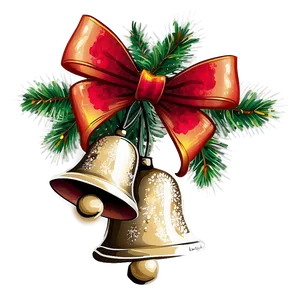 Rustic Christmas Bells PNG 06122024