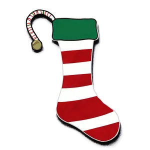 Rustic Christmas Stocking PNG 06132024