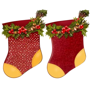 Rustic Christmas Stocking PNG Ape40 PNG