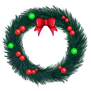 Rustic Christmas Wreath Png 05232024 PNG image