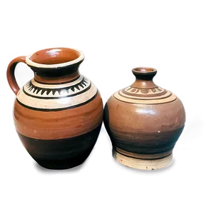 Rustic Clay Pottery Png 06212024 PNG image