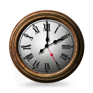 Rustic Clock Clipart Png 06262024 PNG image