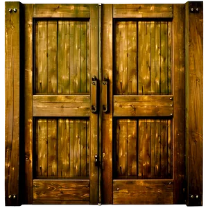 Rustic Closed Door Illustration Png 06292024 PNG image