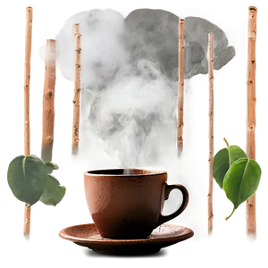 Rustic Coffee Steam PNG Tvr69