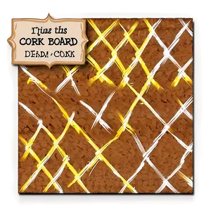 Rustic Cork Board Decor PNG Fkd91 PNG